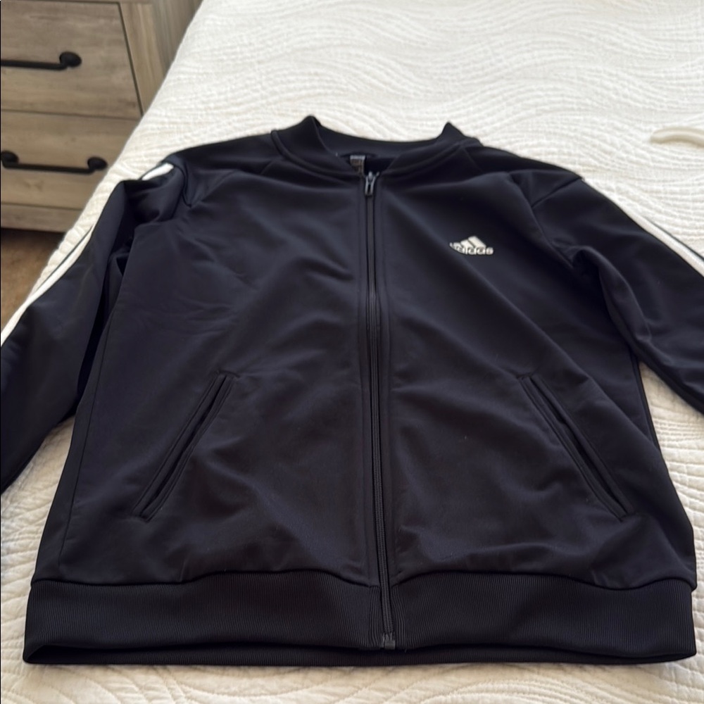 Adidas Black Zip-Up Jacket